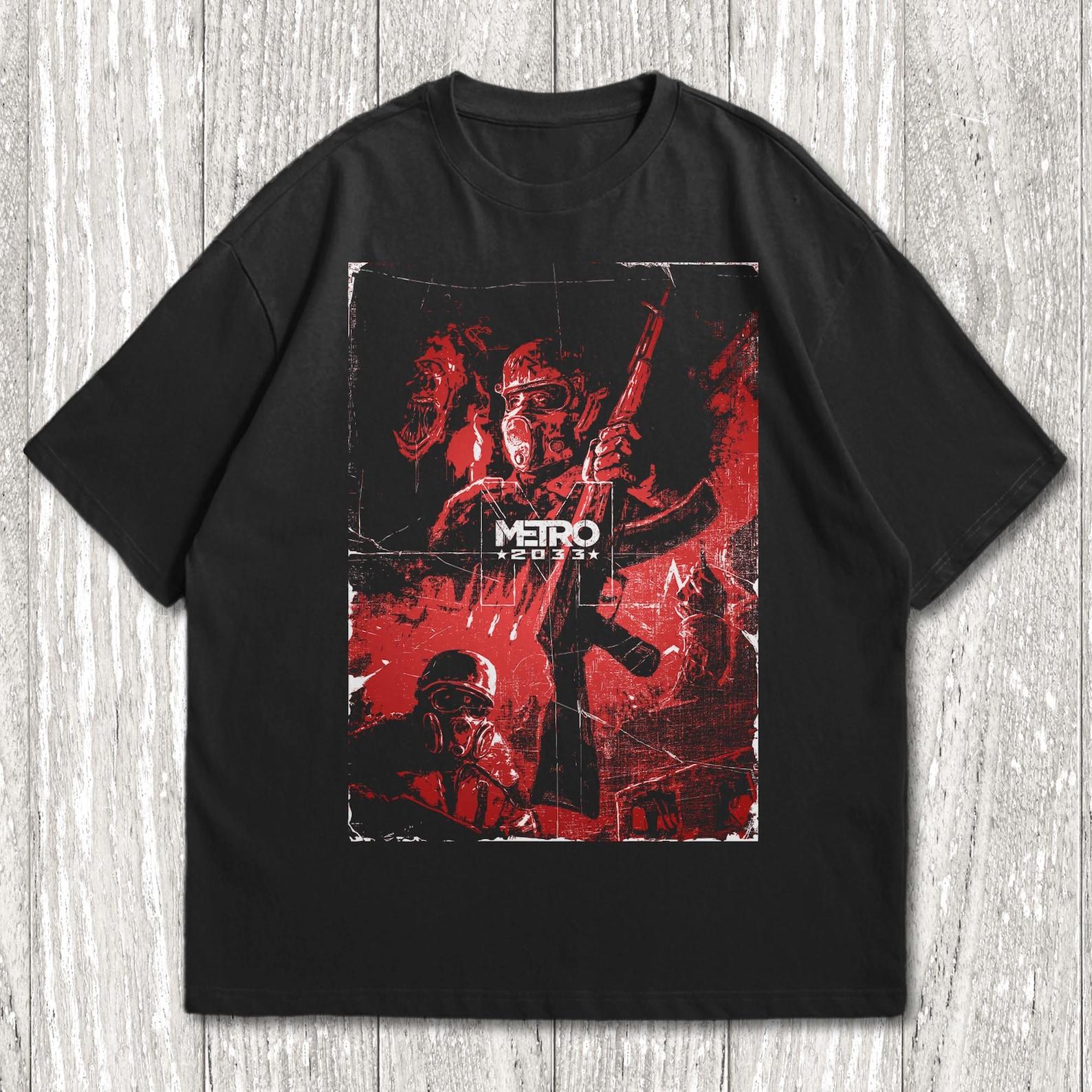 Metro 2033 T-Shirt, Horror Video Game Shirt, Shouter Video Game Merch XL