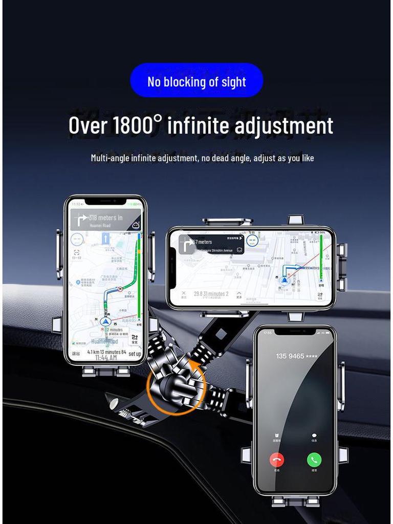 Universal 2025 Metal Car Phone Holder for Central Control Panel