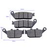 Motorcycle Parts Front/Rear Brake Pads Motobike Brake Disks Fit For Honda CB250F ABS 2014-2017 CBR250R Non-abs 2011-2017