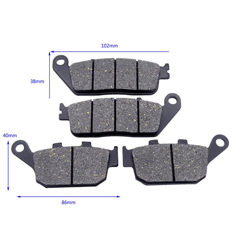 Motorcycle Parts Front/Rear Brake Pads Motobike Brake Disks Fit For Honda CB250F ABS 2014-2017 CBR250R Non-abs 2011-2017
