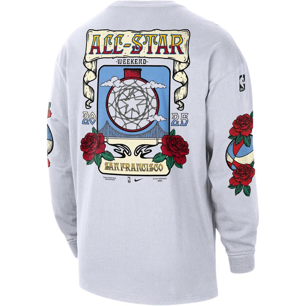 Nike 2025 All-Star Weekend Men's Nike Nba Long-Sleeve Max90 T-Shirt HQ0684-100