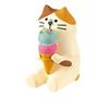 Creative Japanese Zakka Snow Cat Miniature Ornament for Cold Drink Shops