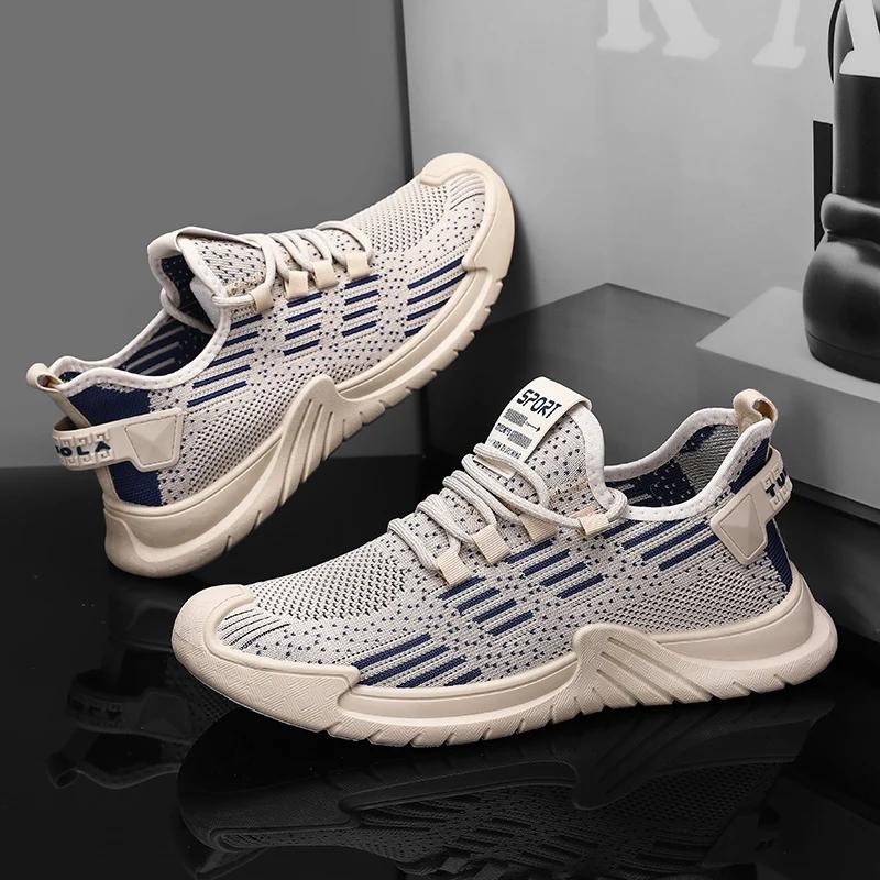 Fashion Men's Sports Shoes - Black Mesh Upper Grey Running Shoes, Barefoot Shoes Thick Bottom Cowboy Boots Modern Minimalist Style 2025