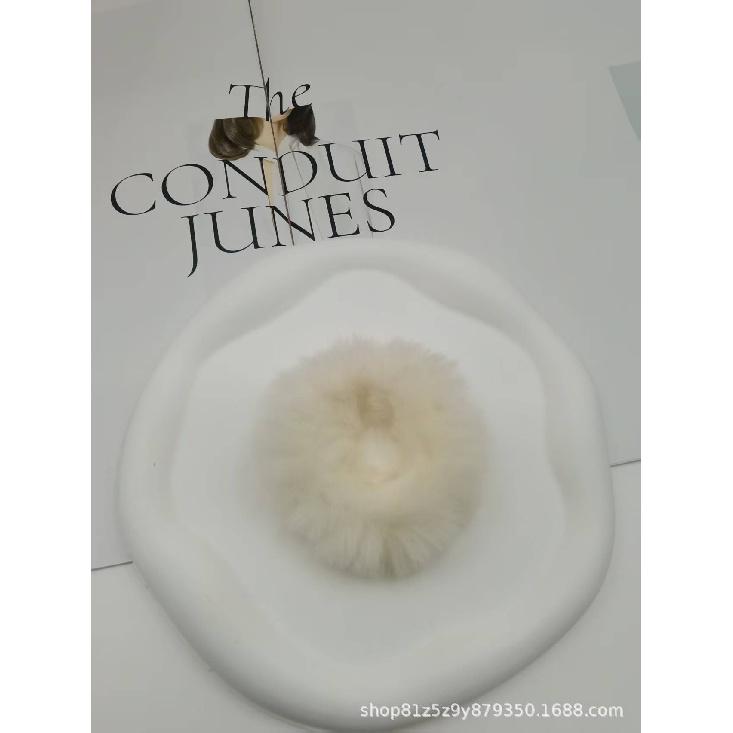 Plush Hair Scrunchies for Women & Kids, Soft Furry Hair Ties, High Ponytail Holder, Autumn Winter Fashion