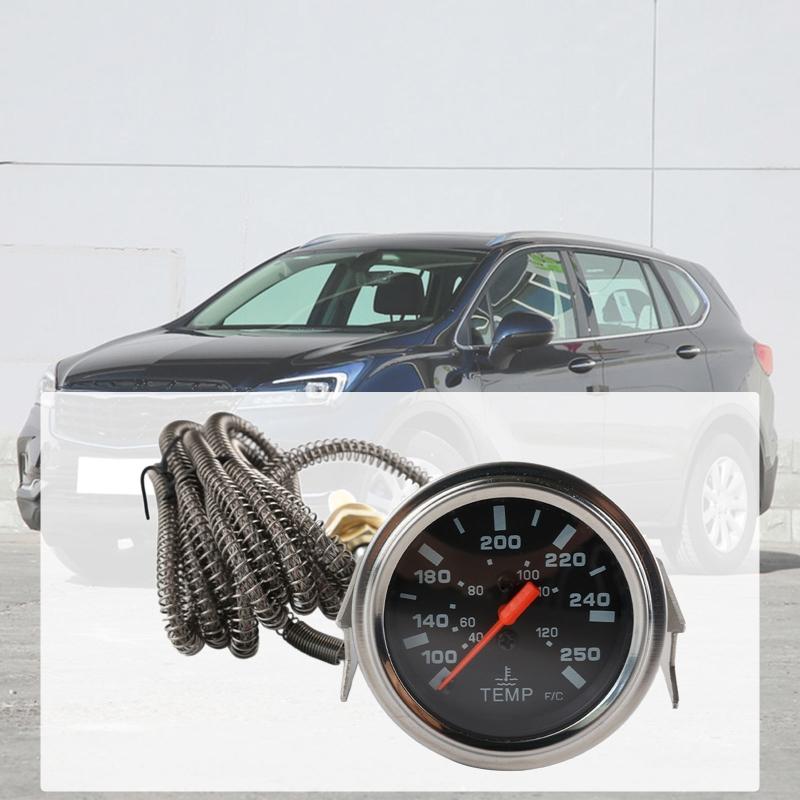 Motorrad Digitalthermometer Instrument Wassertemperaturmesser Anzeige Ultradünnes Universelles Temperaturmesser-Kit DC12V
