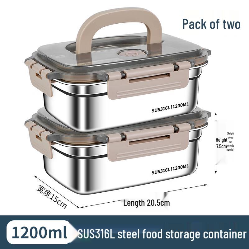 

316 Stainless Steel Food Storage Container with Lid