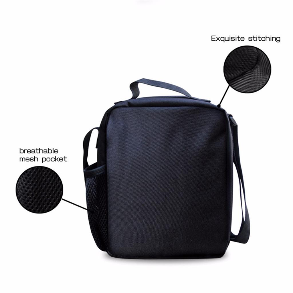 Box Printed Backpack Music Game Student Schoolbag Lunch Bag Pencil Case Set