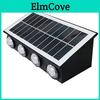 Solar Wall Light Outdoor Garden Decor With Rgb And Warm Light For Patio And Fence