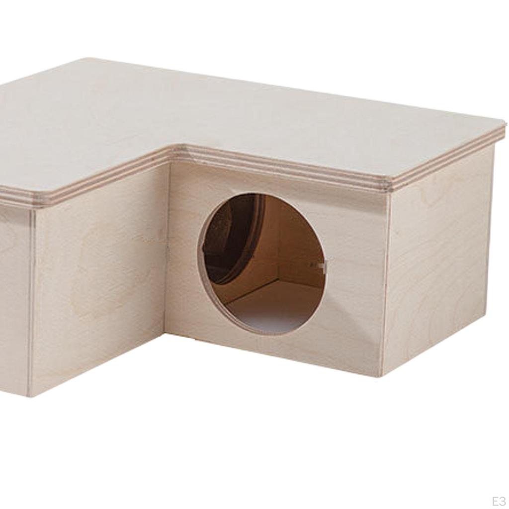 Hamster House Toy Interesting Habitat Decor Tunnel Exploring Multi Chamber for Gerbils