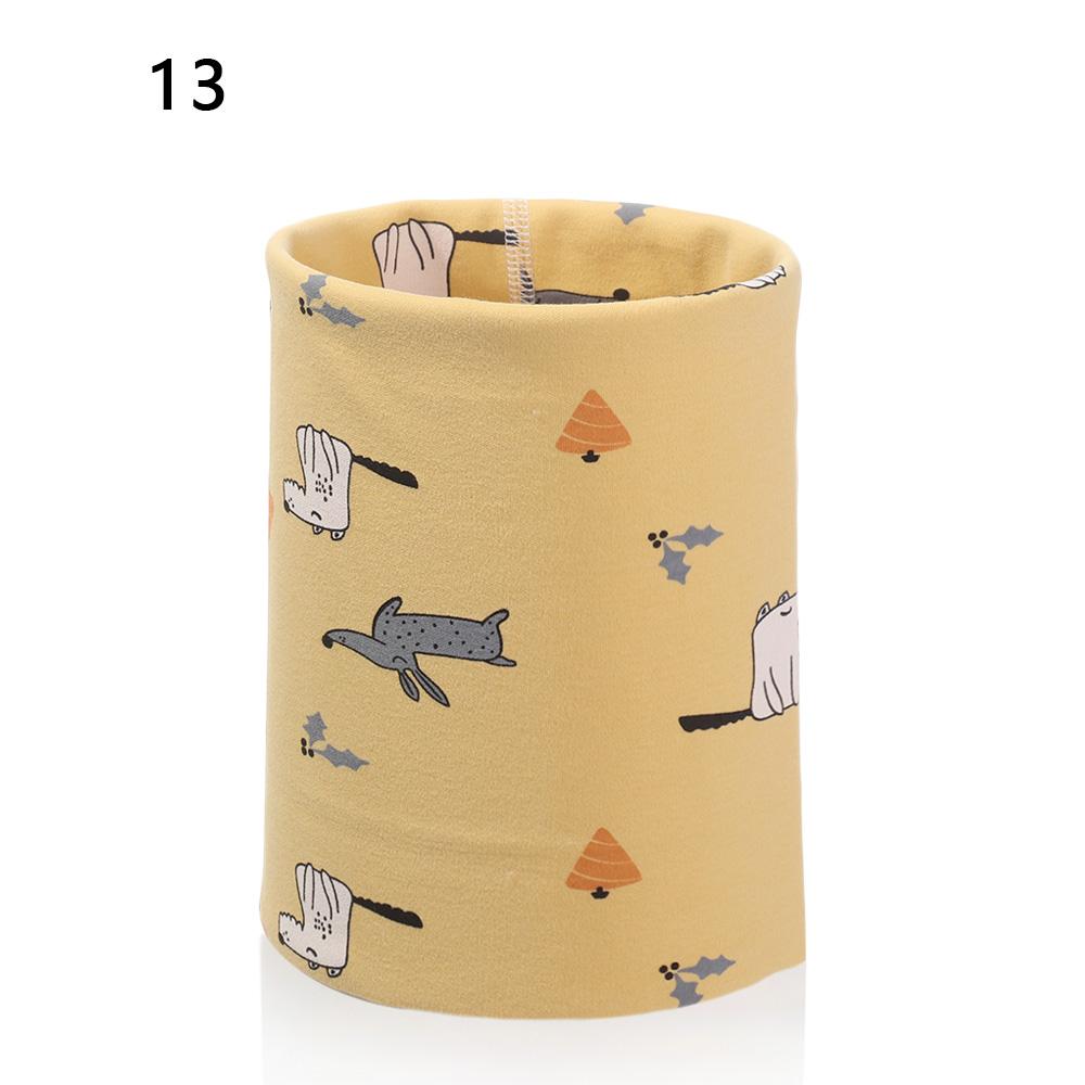 

Windproof Face Bandana Long Scarf Cartoon Printed Children Cotton Scarf Neck Warmer Collar Scarves 13