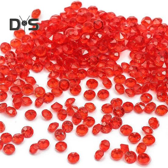 1000Pcs Acrylic Rhinestones Colorful Resin Faux Crystal Gems DIY Crafts Vase Fillers Weddings Home Table Decor