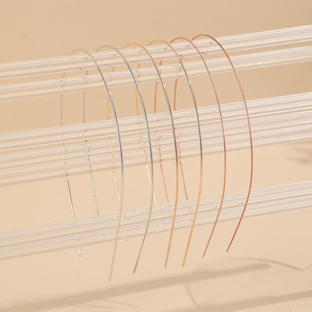 Stirnband aus Legierungsdraht: DIY handgefertigte halbfertige Metall-Stirnband-Rohmaterialien