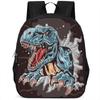 Dinosaur Rex Backpack, 15-Inch Single-Layer Student Double-Layer Large-Capacity Backpack