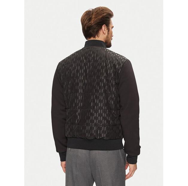 Демисезонная куртка KARL LAGERFELD 505098 551517, черная, стандартный крой