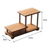 Elegant Wooden Display Stand for Fragrance Bottles and Collectible Figurines