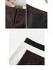 2023 Autumn/Winter Women's High-Waist Black PU Leather Skirt - Slim, Short, Casual Korean Style