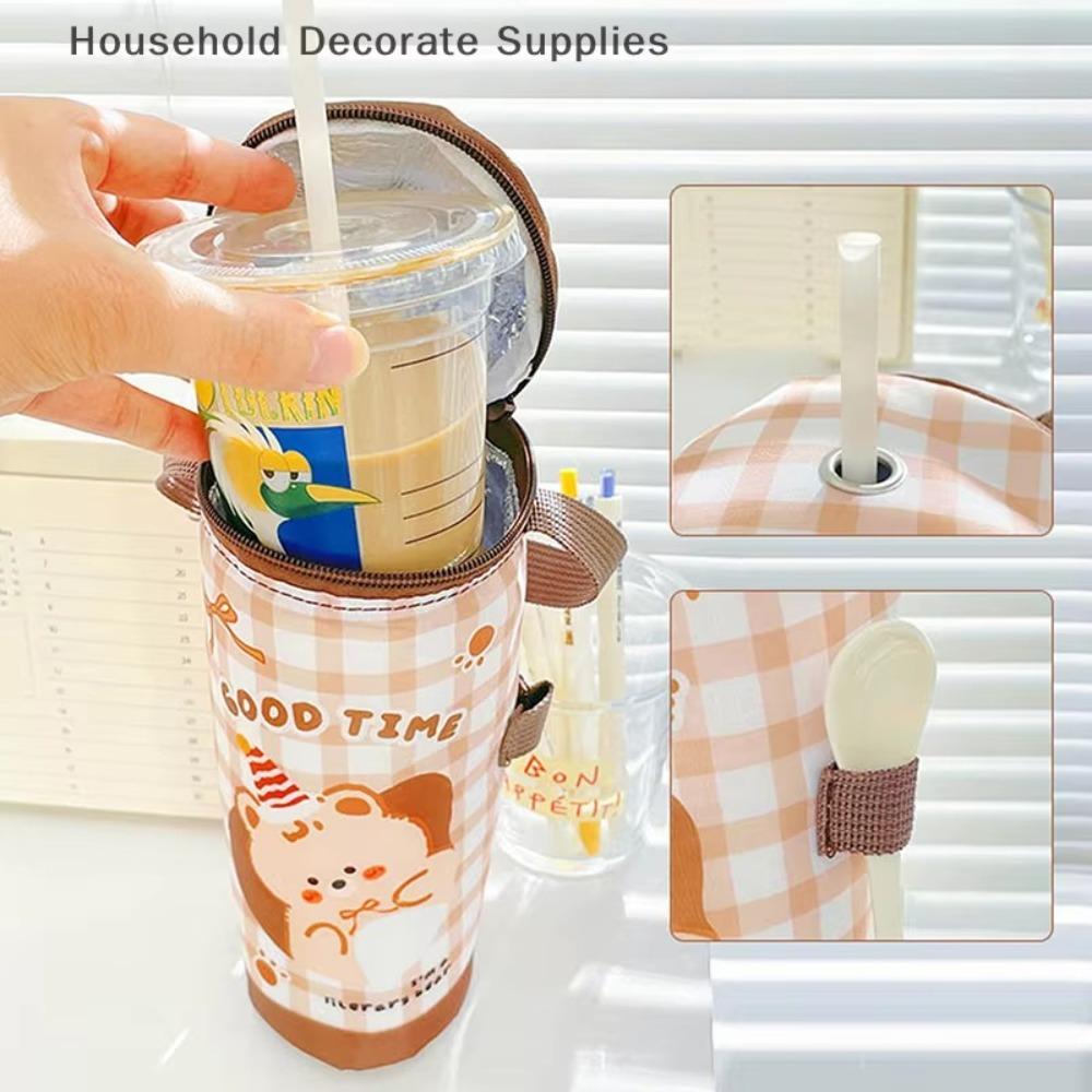 Traveling Heat Preservation Bag Carrying Handheld Bag Portable Cup Holder  Tumbler Cup Accessories