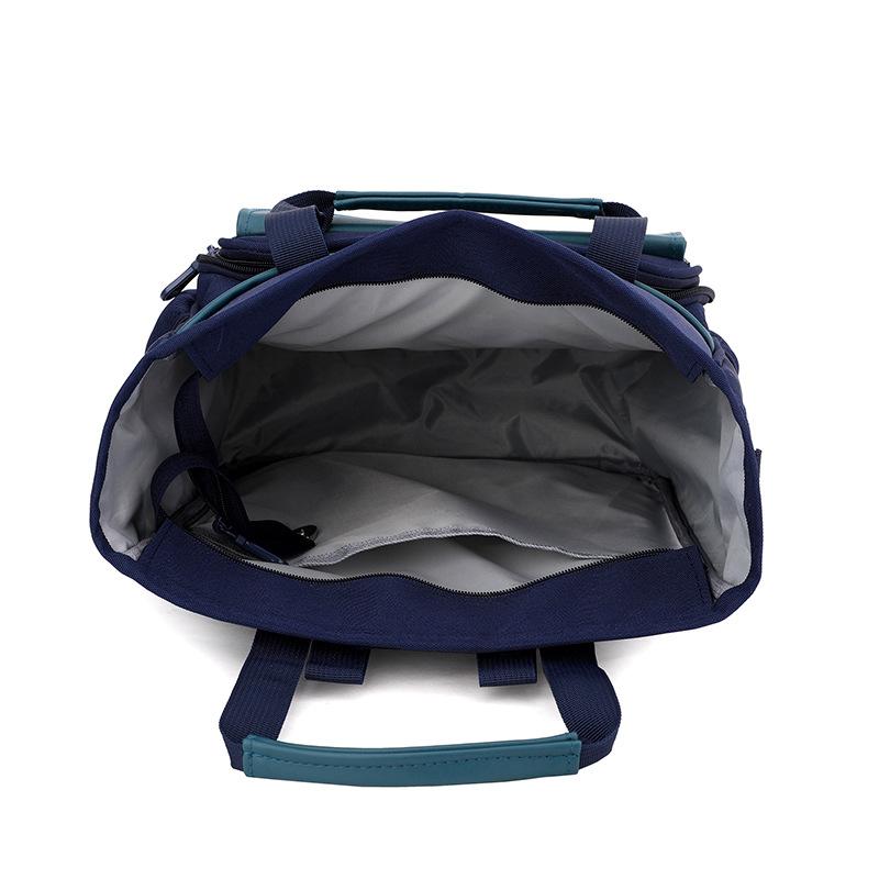 School bag 2025 new anti-splashing children's school bag lightweight student tutoring bag simple handbag art bag printed logo