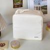 Portable Large Capacity Makeup Bag with Mirror, Hangable on Suitcase, Compartmentalized Cosmetic Storage Pouch.