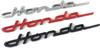 Chaojibao 1pc Honda Classic Emblem Plated Cursive 215mm*23mm (Silver)