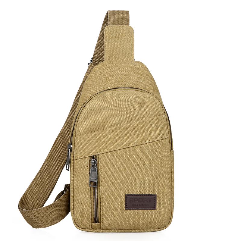 Korean Style Men's Oxford Cloth Crossbody & Waist Bag - Canvas Chest & Shoulder Bag