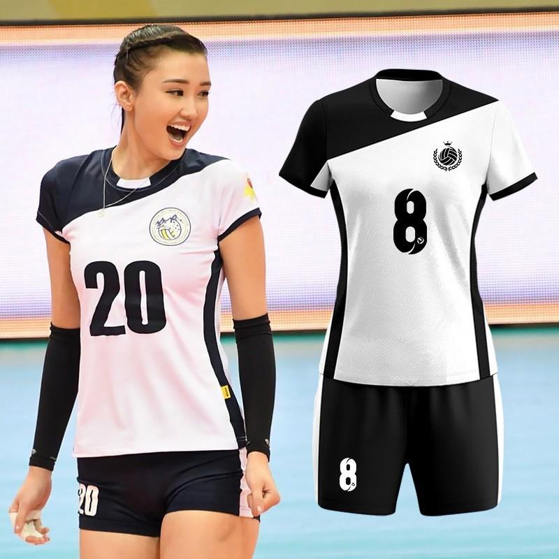 Women Men Volleyball Jersey Set Short Sleeve Training Uniforms Sports