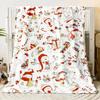 Festive Christmas  Flannel Thin Blankets Cozy Patterns for A Merry Holiday Flannel Blanket New Year Home Decoration Gift