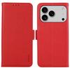 ABEEL For iPhone 17 Pro Case Litchi Texture Leather RFID Blocking Phone Cover