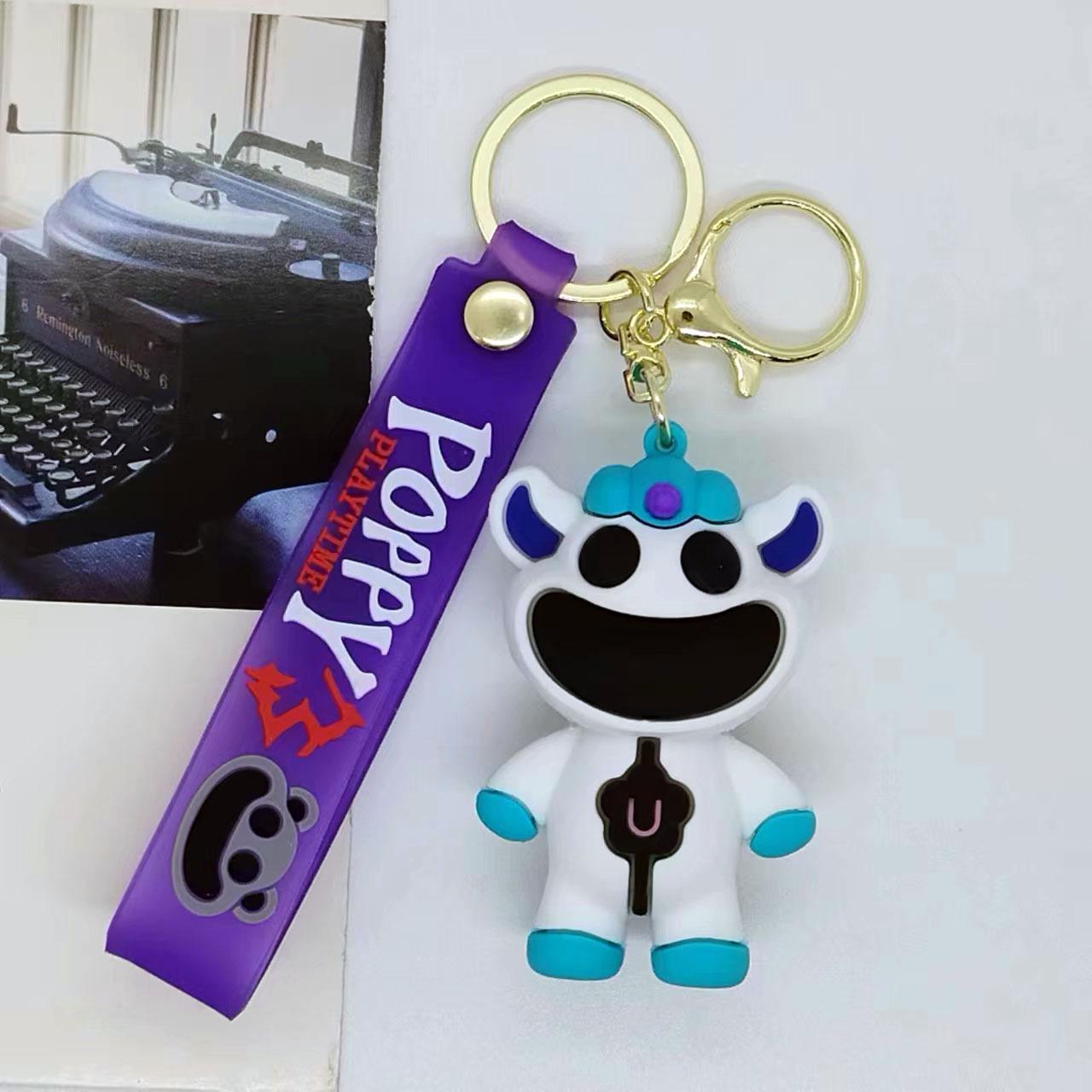 Nieuwe Grensoverschrijdende Creatieve CartoonPoppy Playtime Groothandel van Sleutelhanger Tassen Auto Sleutelhanger Accessoires Cadeaus Speelgoed Anime Cartoon black