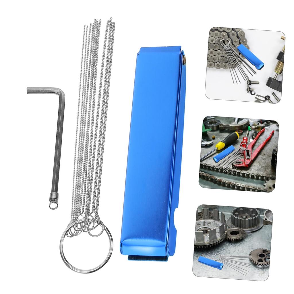HOODANCOS MOTORCYCLE CARBURETER CLEANING KIT POINT Torch Tip Cleaning with Hex Wrench Detail Cleaning Tool for Maintenance Cleaning