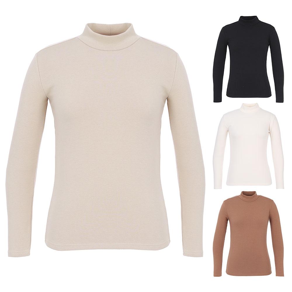 KIM YOUNG JOO GOLF Winter Thick Turtleneck Solid Women'S Golf T-Shirt Dowlts50