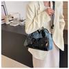 Vintage Euro-American Large Capacity Shoulder Bag New Crossbody Bag Patchwork Women Bag Minimalist Soft Leather Tote Bag