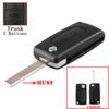 Flip Folding Cae Key Case Blank Shell for Peugeot 107 207 307 307S 308 407 607 2006 for Citroen C2 C3 C4 C5 C6 C8