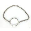 Edelstahl Doppel gekrümmtes Medaillon Armband Kette Glas Speicher Anhänger Schwimmendes Medaillon Armreif Füllbar DIY Schmuckherstellung