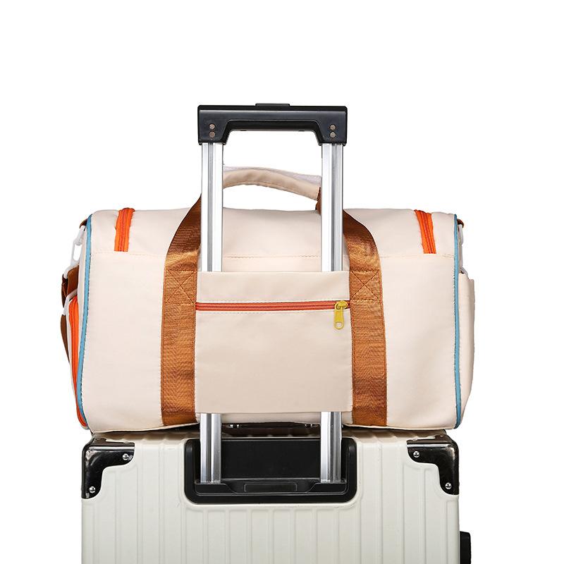 Fashion Contrasting Colors Large-Capacity Sports Fitness Bag Going Out Short-Distance Business Trip Travel Bag Dry And Wet Separation Boarding Storage
