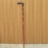 93.98 cm Walking Stick with Cast Aluminum Handle Leather Wrapped Wooden Cane with Floral Design Gift for Him, Her
