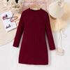 2025 Fall/Winter Slimming European & American Girls' Warm Dress