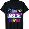 80s Bro Retro Party T Shirt Vintage Casual Homme Top For Everyday Wear Breathable Graphic Unisex Streetwear Versatile