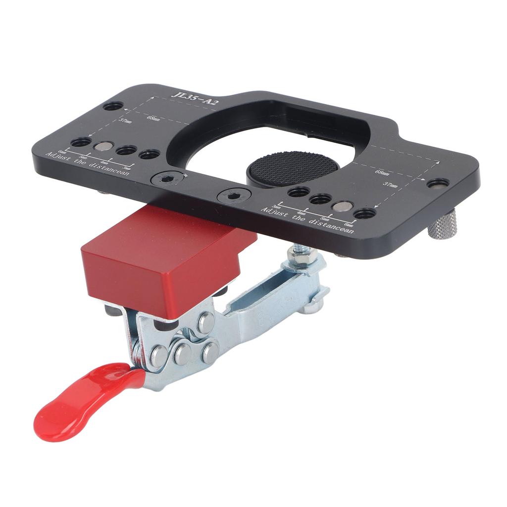 Hinge Drilling Jig Hole  Aluminum Alloy 35mm Concealed Door Hinge Jig for Door and Cabinet Inst