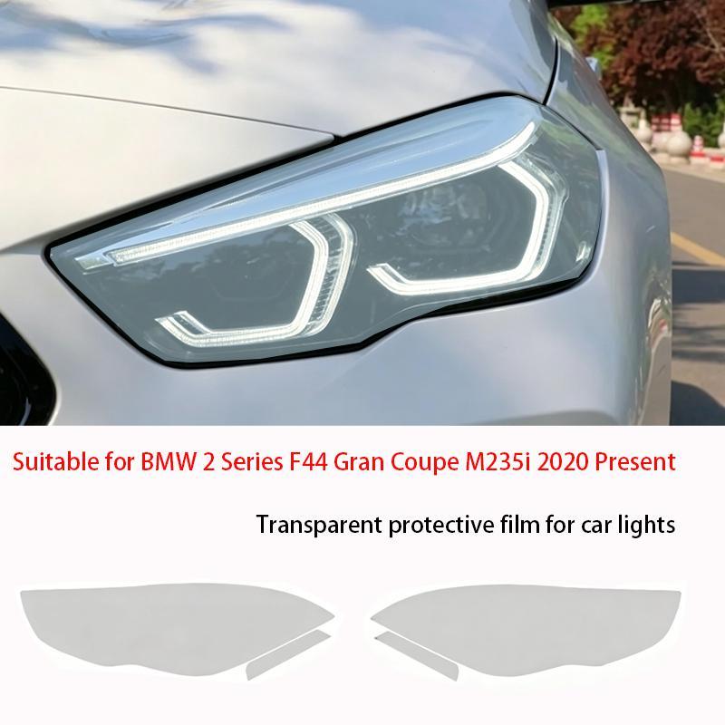 For BMW 2 Series F44 Gran Coupe M235i TPU Transparent Blackout Headlight Film Anti-Scratch Sticker Repair Accessories