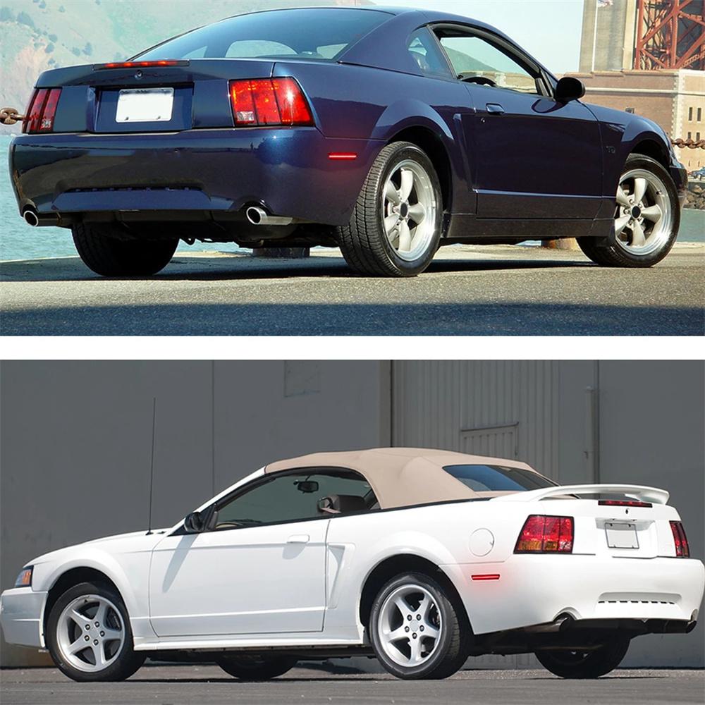 2x Smoke LED Rear Side Reflector Light Red For 99-04 Ford Mustang XR3Z-15A448-AA