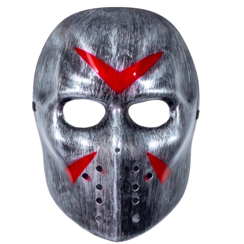 Bloody Mask Halloween Hockey Mask Horror Mask Party Cosplay Costume Props Masquerades Mask Gifts for Women Man