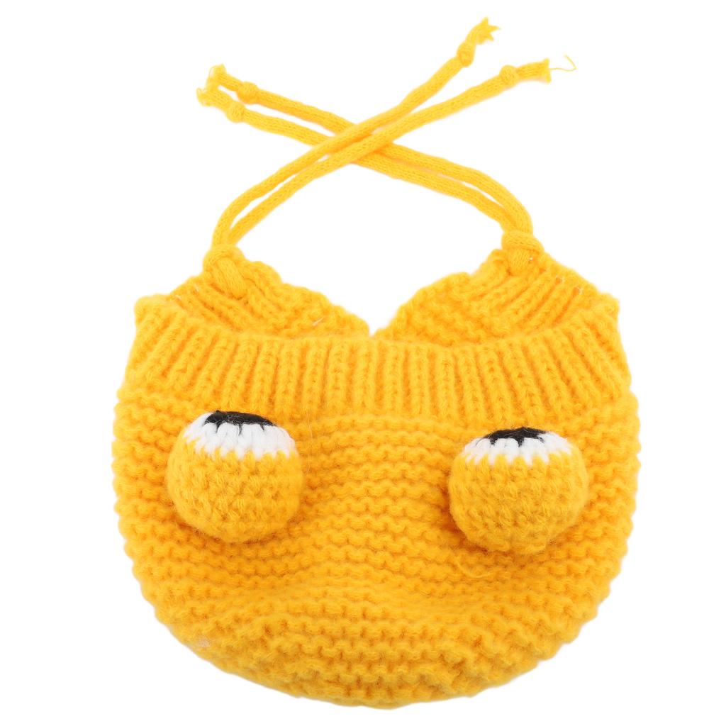 Dog Knitted Hat Funny Cute Design Comfortable Pets Winter Warm Knitted Hat for Small Dogs Cats Cold Weather Winter