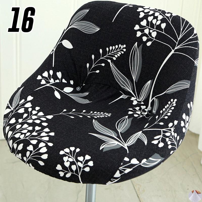 High Elastic Universal Arc Chair Cover For Rotating Lifting Bar Stools Cashier Counter Hotel Home Seat Protector