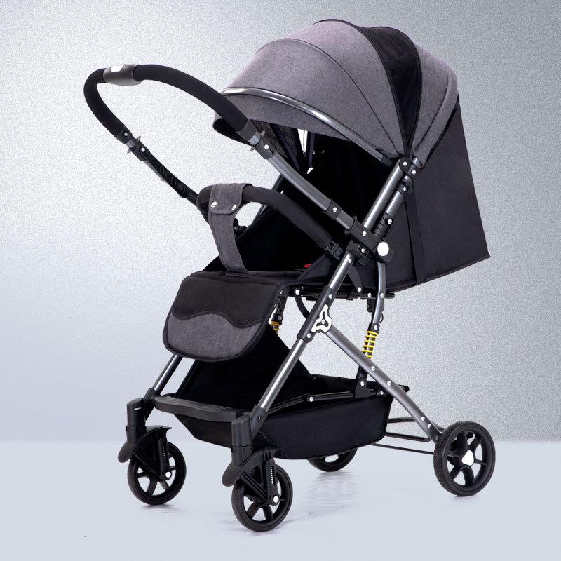 

Легкая амортизирующая коляска: 0-3 года, Складной, Положение сидя и лежа, Складывание одной кнопкой, Портативный