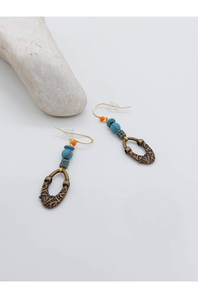 Valentine's Day Birthday Gift Handmade Ethnic Authentic Hippie Bohemian Fashion Jewelry Earrings