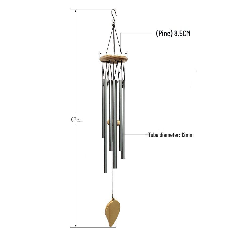 

6-Tube Creative Metal Wind Chime Hanging Ornament