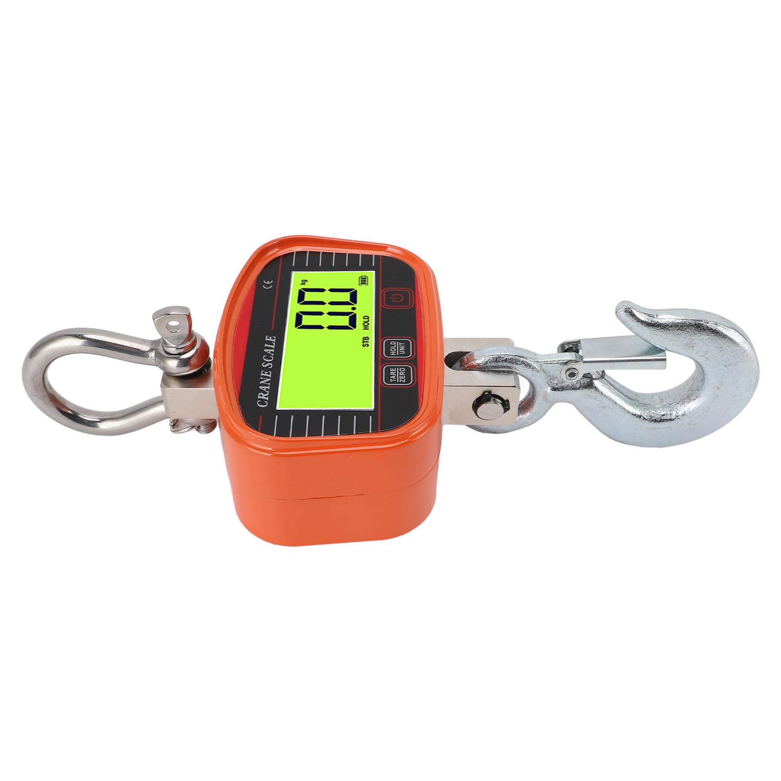 Digital Crane Scale 2000kg LCD Display Heavy Duty Industrial Hanging Scale with Remote Control for Farm Factory