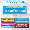 4Pcs Student Driver Magnetic Car Stickers For Beginners, New Magnetic Student Driver Stickers Signs For Car, Bumper Safety Decoration Supplies,
