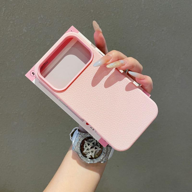 

Простой однотонный чехол-книжка из личи-кожи два-в-одном для iPhone 16 Pro Max и Apple 17/14/13 17 Pro Max